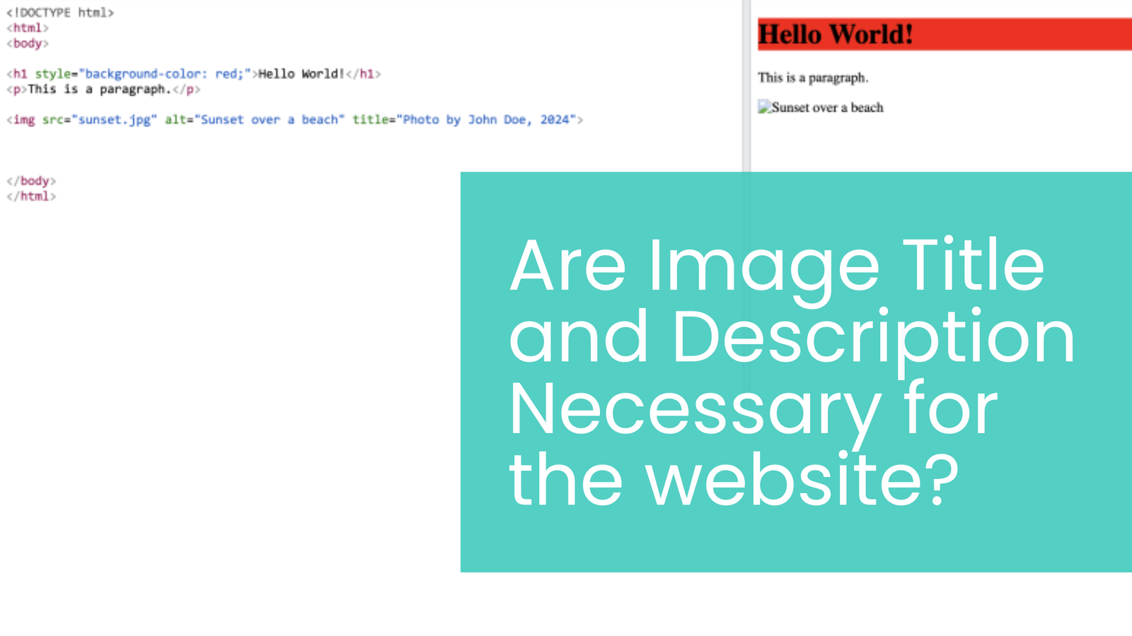 Are Image Title and Description Necessary for the website?